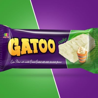 كيك جاتوه شيكولاتة بيضاء  24 قطعه