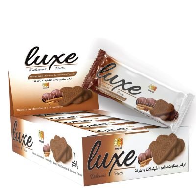 لوكس بسكويت بنكهة الشيكولاته و القرفة علبة 6 باكو